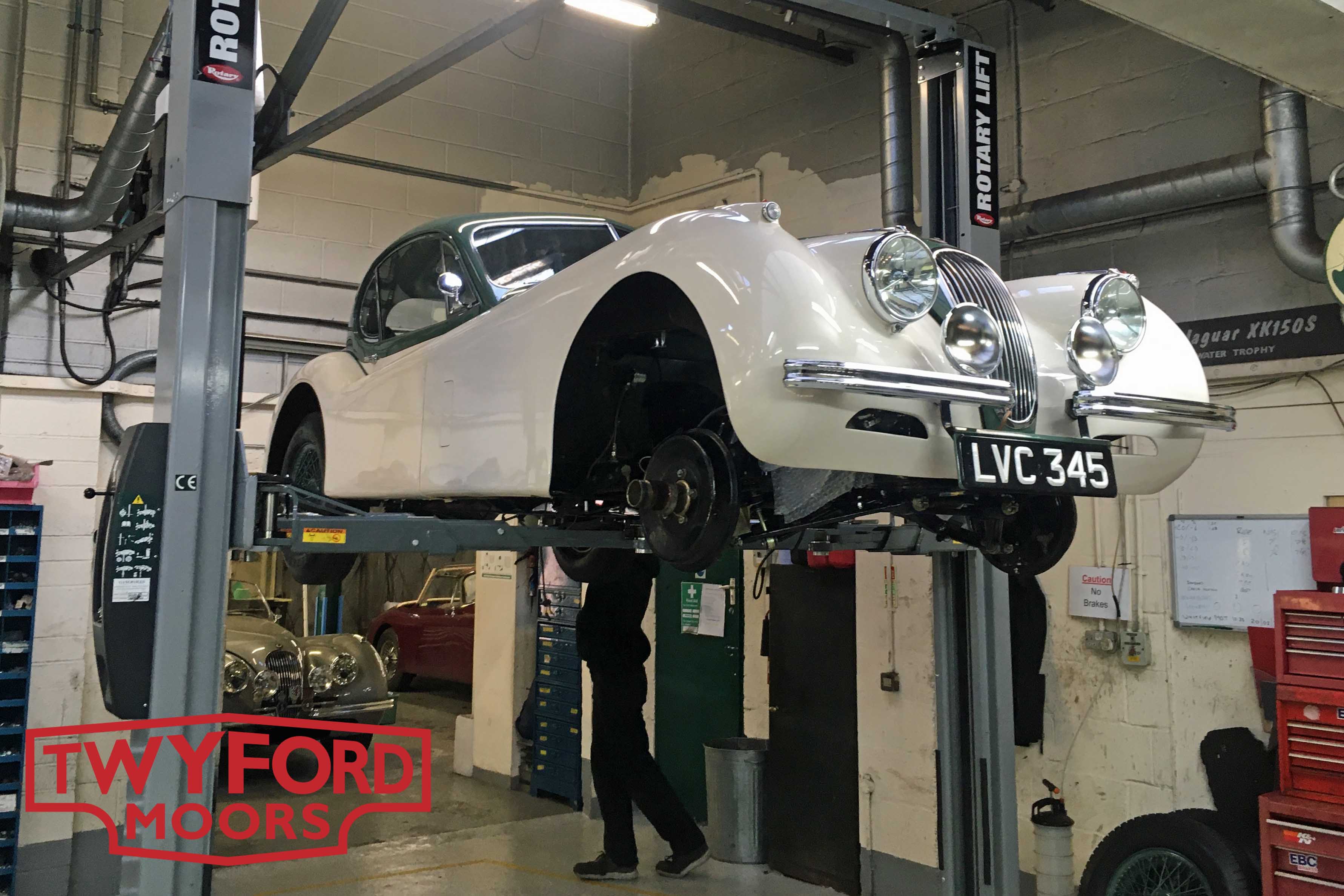 Jaguar XK120 LVC345 being refitted to original chassis